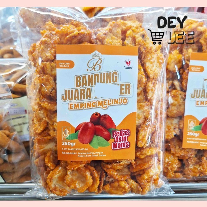 

Keripik Emping Melinjo Pedas Asin Manis 250g Oleh-Oleh Bandung