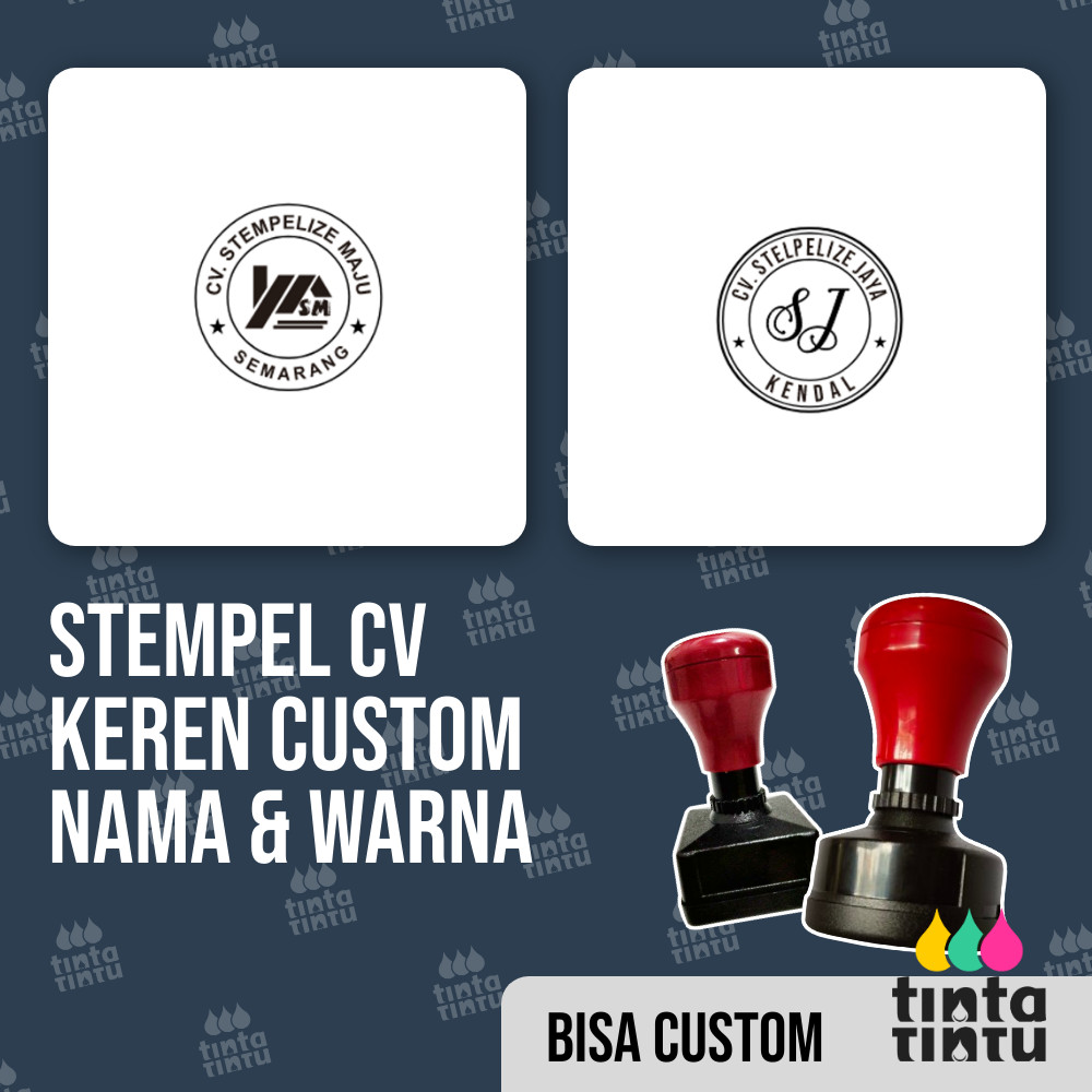 

Stempel CV Keren Custom Nama & Warna