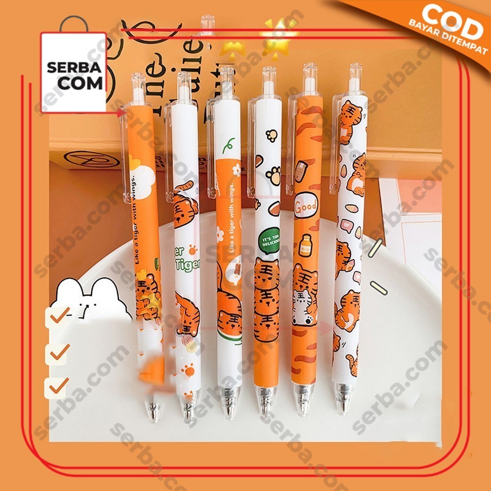 

Serba.Com Pulpen Mekanik Pen Gel 6PCS Motif Cartoon Pena Bolpoint Stationary Alat Tulis Pelajar Dan Kantor A43