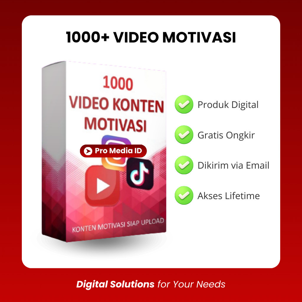 Video Konten Motivasi 1000+ Viral untuk Affiliate Program Siap Upload
