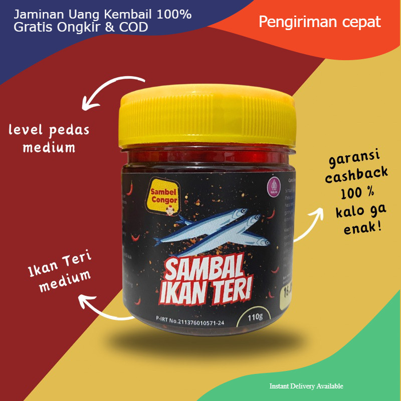 

Sambal Ikan Teri by sambel congor INSTAN TERMURAH