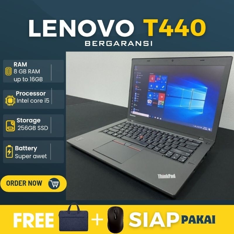 Laptop Lenovo Thinkpad T400 / t440 / Yoga Core i5/i7  RAM 8GB SSD 256GB/500GB window 10/11- like new