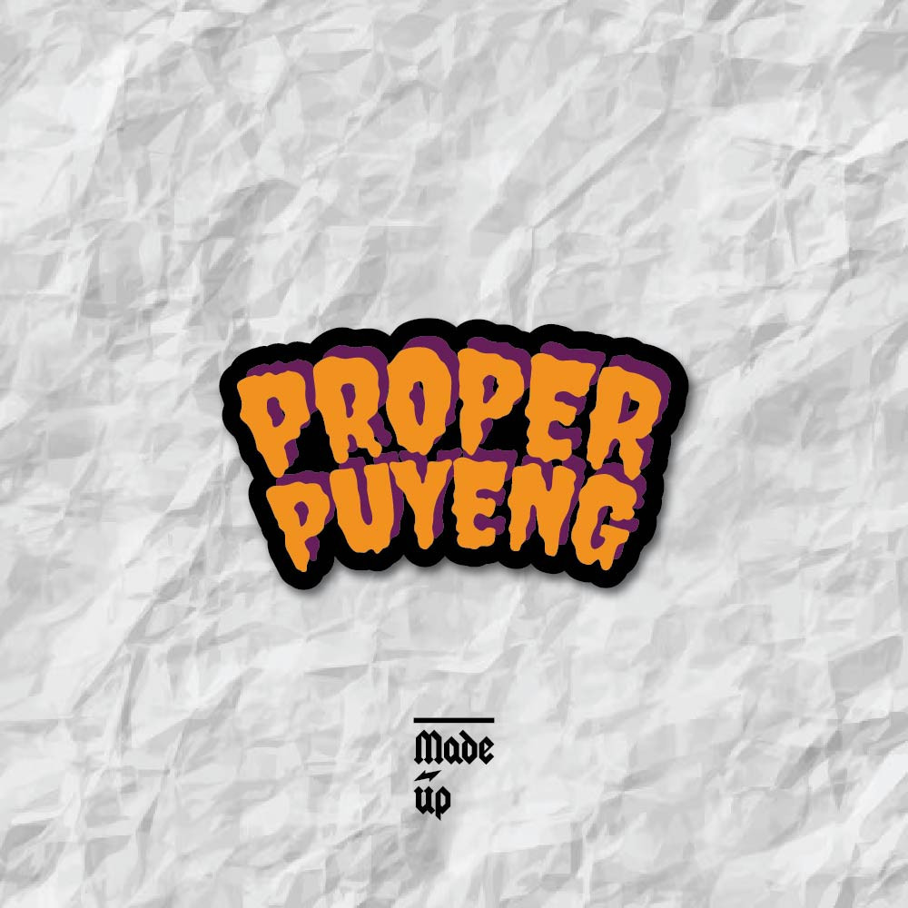 STICKER PRINT CUT PROPER PUYENG UNTUK MOTOR MOBIL HELM SUDAH MEMBENTUK POLA DESAIN ANTI AIR ANTI PAN