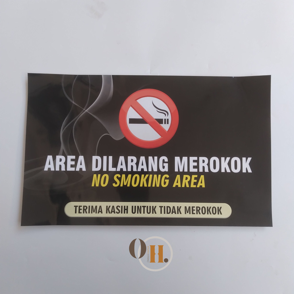 

Stiker area dilarang merokok - Stiker dilarang merokok - No smoking - Stiker vinyl