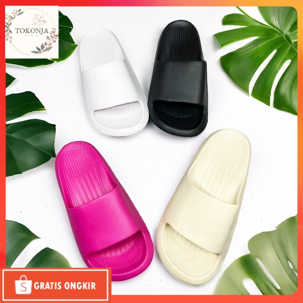 Sandal Sepatu Terbaru / COLLIN sendal selop cewek sendal slip on A8236