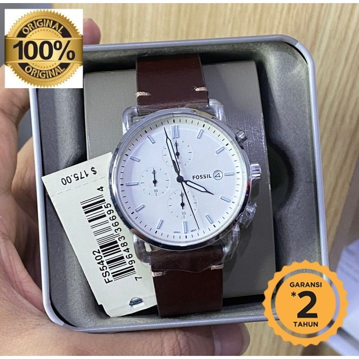 FS5402 The Commuter Chronograph Beige Dial Brown Original