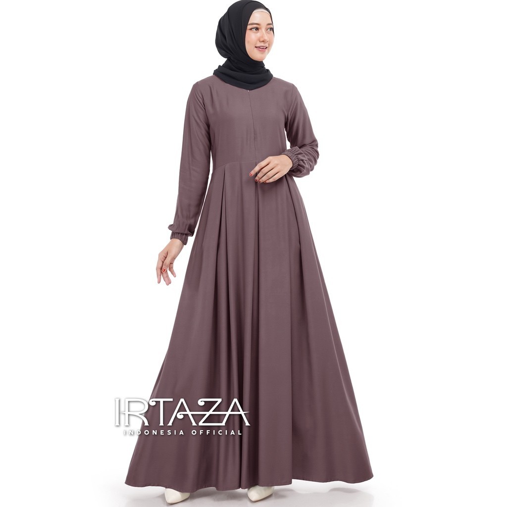 Tanisha Dress Gamis Polos Original Rayon Twill Premium