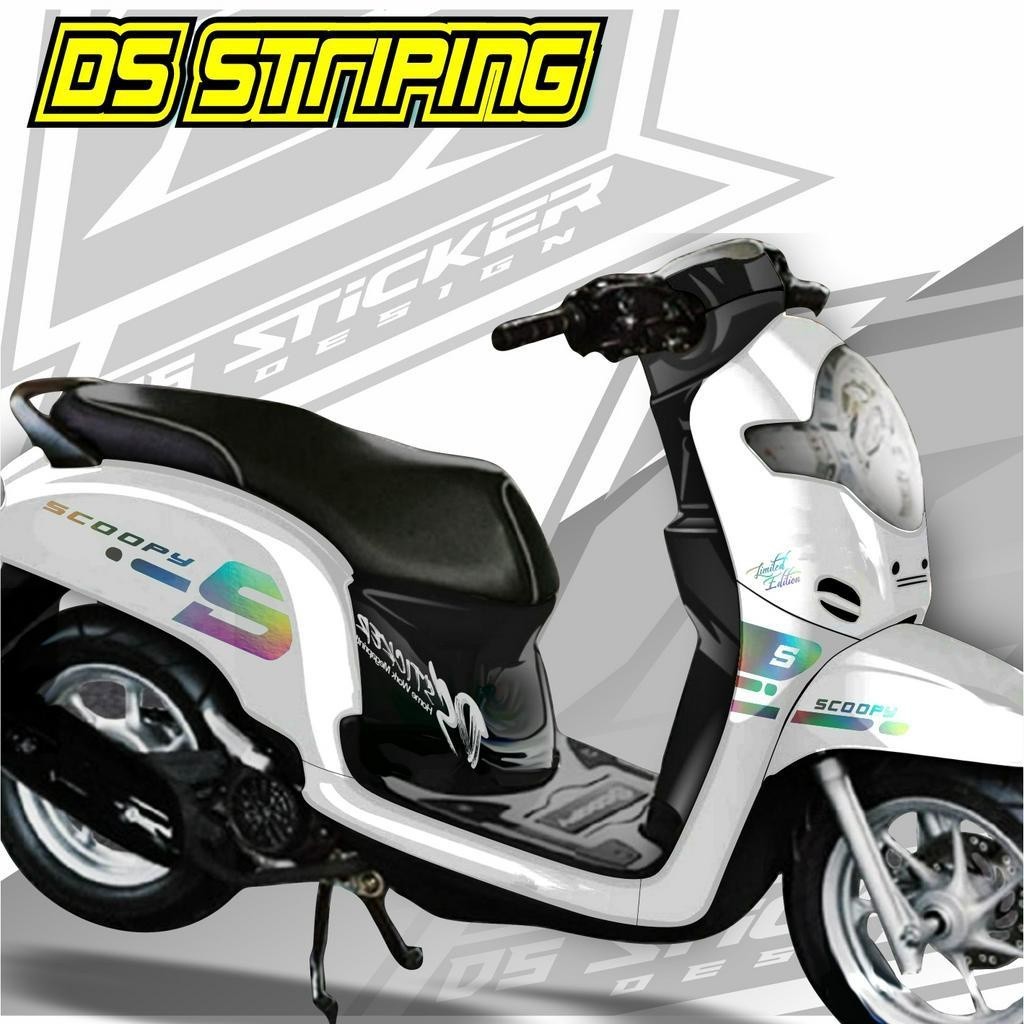 Stiker Cutting Variasi scoopy simpel