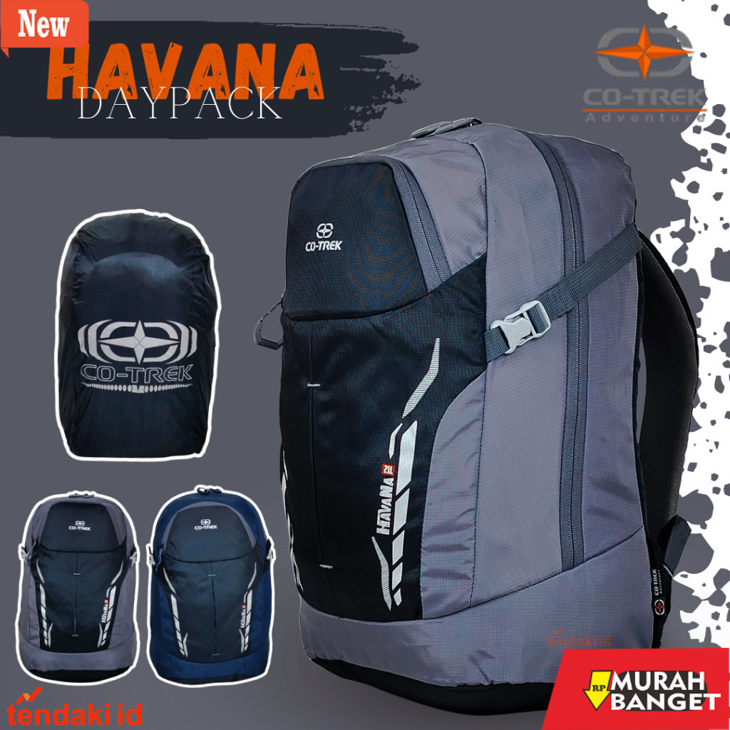 Tas Ransel Pria Kekinian Daypack Havana Cotrek Tas Punggung Tas ransel sekolah free rain cover