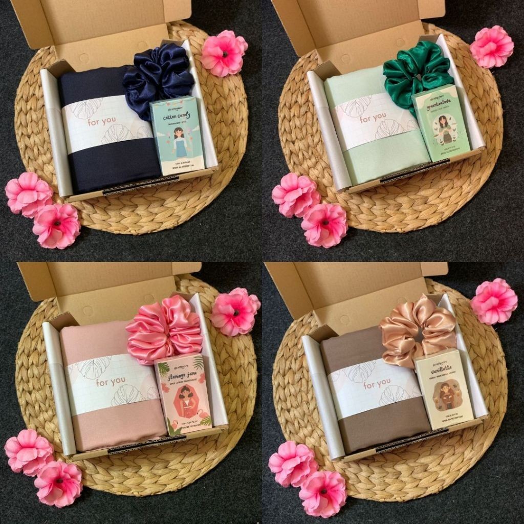 [READY] Hampers / Gift Box / Parcel / Kado / Hadiah Hijab Parfum Muslimah Wanita Perempuan Cewek Ula