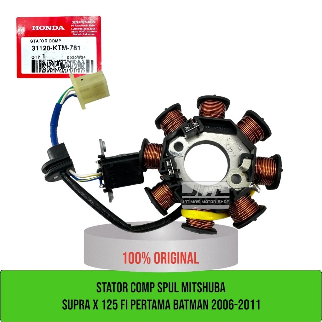 Stator comp spul mitshuba supra x 125 fi pertama batman 2006-2011 31120-KTM-781