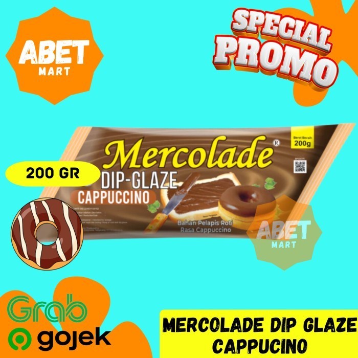 

Mercolade Dip Glaze Cappuccino Kemasan 200Gr - 200 Gr Olesan Kopi Capucino Coklat Pak Dus Selai