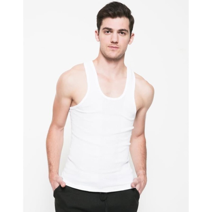 Singlet pria crocodile 801 v salur kaos dalam pakaian dalam singlet - XXL