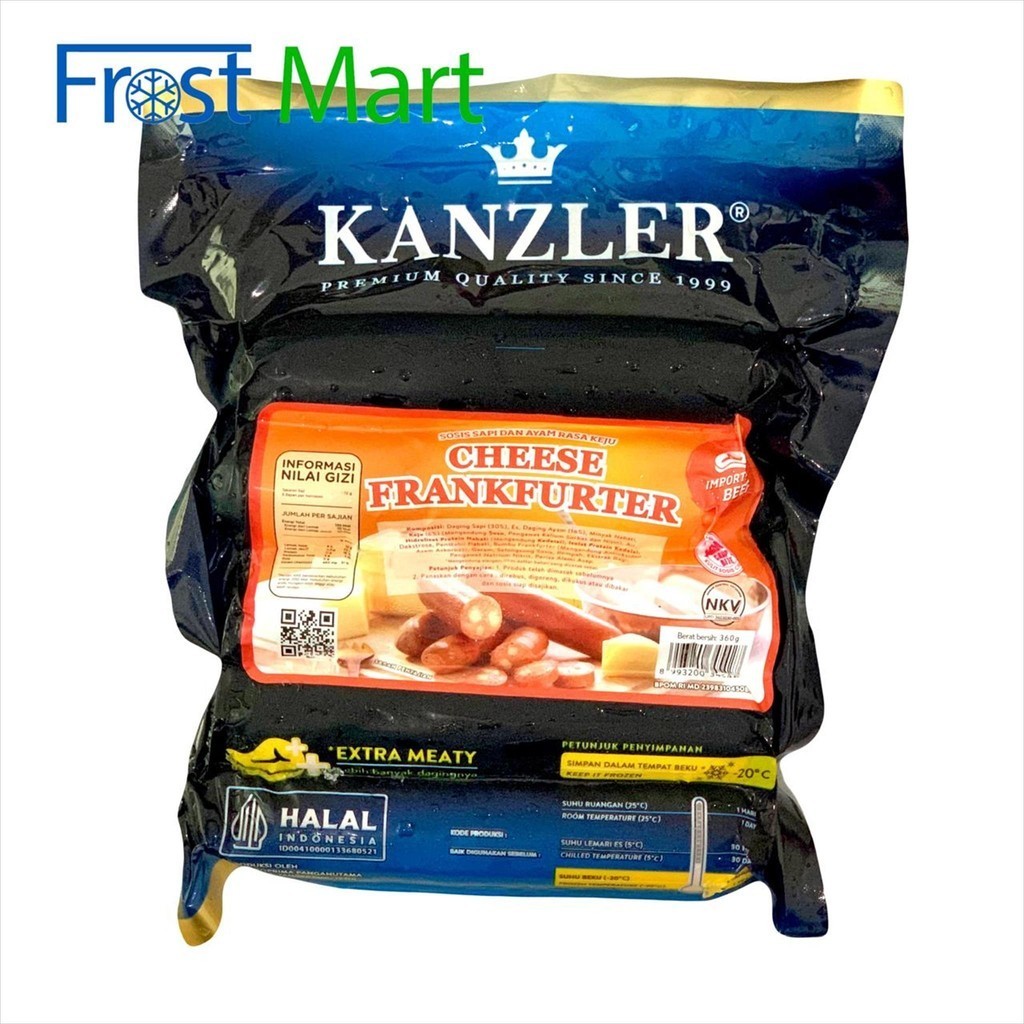 

Kanzler Sosis Cheese Frankfurter 360Gr 5Pcs