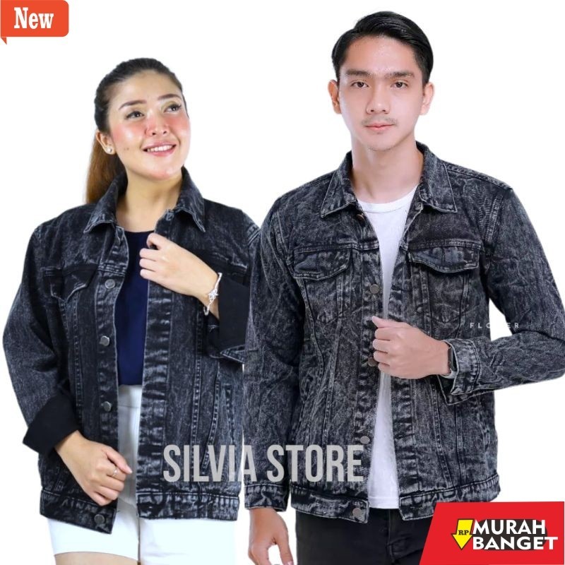 jaket bomber pria original JAKET JEANS PREMIUM PRIA WANITA OVERSIZE