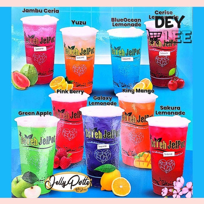 Es Teh Rasa Buah JELLY POTTER All Variant Bandung