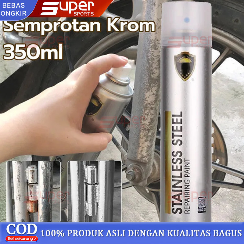 

Cat Semprot Chrome 350ml Cat semprot Sapporo berlapis krom dari baja tahan karat berlapis krom Pelapisan krom cat metalik otomotif
