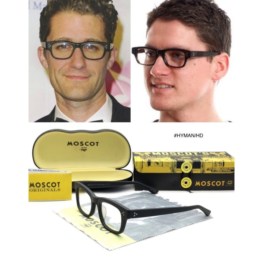 Frame Kacamata Moscot HYMAN Fullset - Hitam Doff