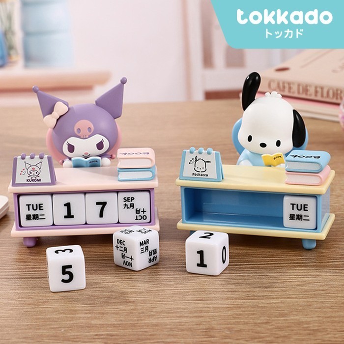 

TOKKADO Sanrio Block Calendar Kalender Meja Belajar Original Karakter Chibi Lucu