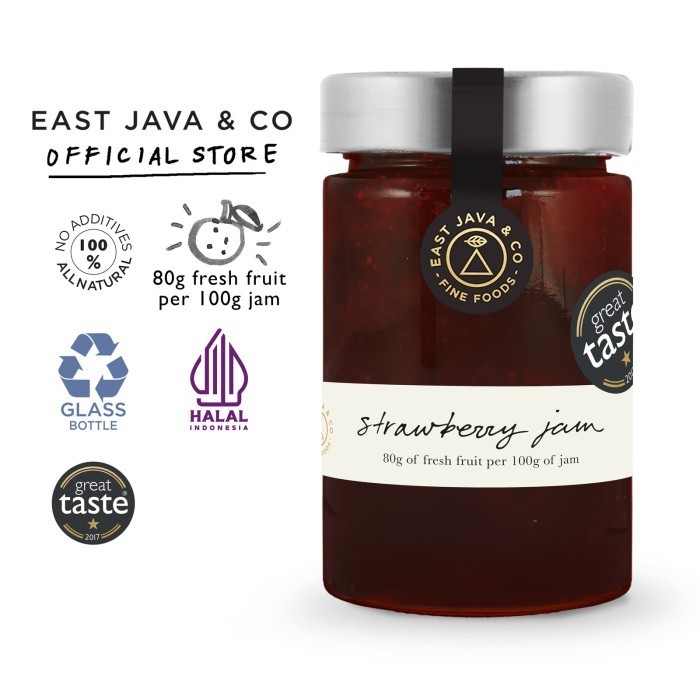 

East Java & Co Strawberry Jam - 250 g (Selai Stroberi) c1