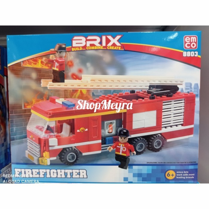 Emco Brix Fire Fighter 8803 - Mainan Lego