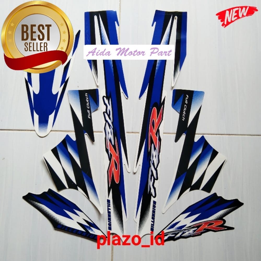 Striping Stiker Polet motor Yamaha fizr f1zr fiz r F1zr Milenium 2000 Biru stiker kualitas terbaik t