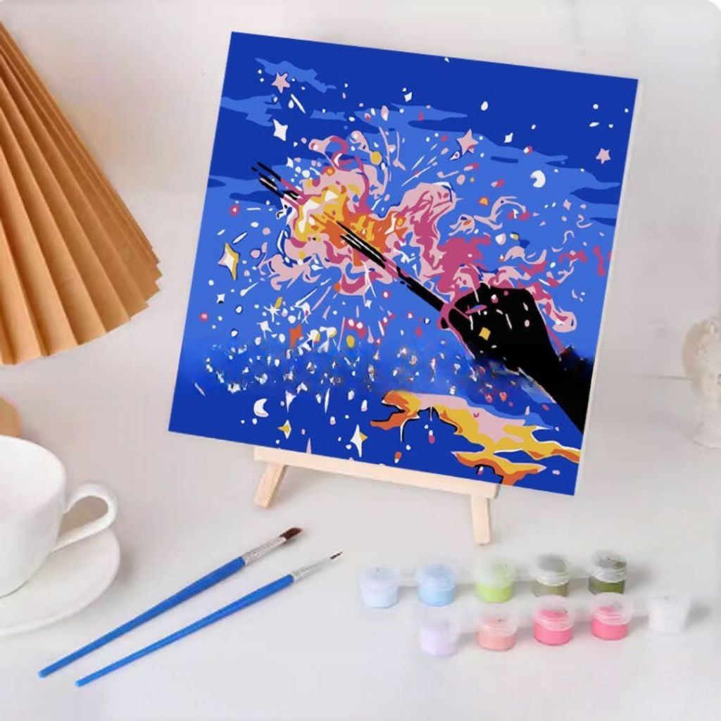 

GS - Paket Melukis Paint By Numbers Kit Anak Kanvas Gambar Colouring Belajar Mewarnai STY7054