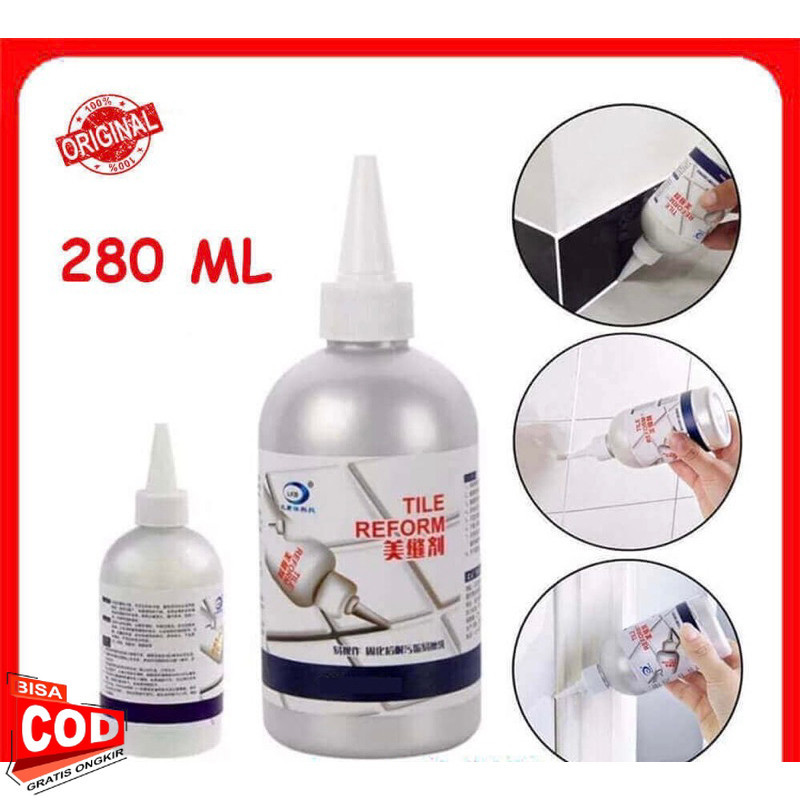 

TILE REFORM coating waterproof pengisi celah nat keramik anti air anti jamur 280ml / Tile Reform Waterproof Pengisi Celah Nat Keramik SH P11