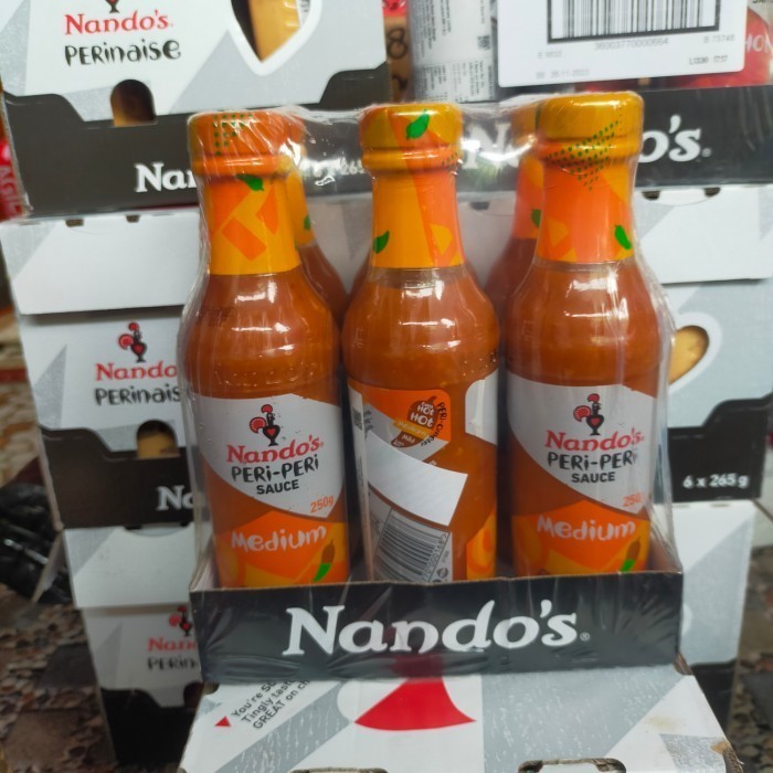 

nandos peri peri sauce medium 6x250gr saus Chili