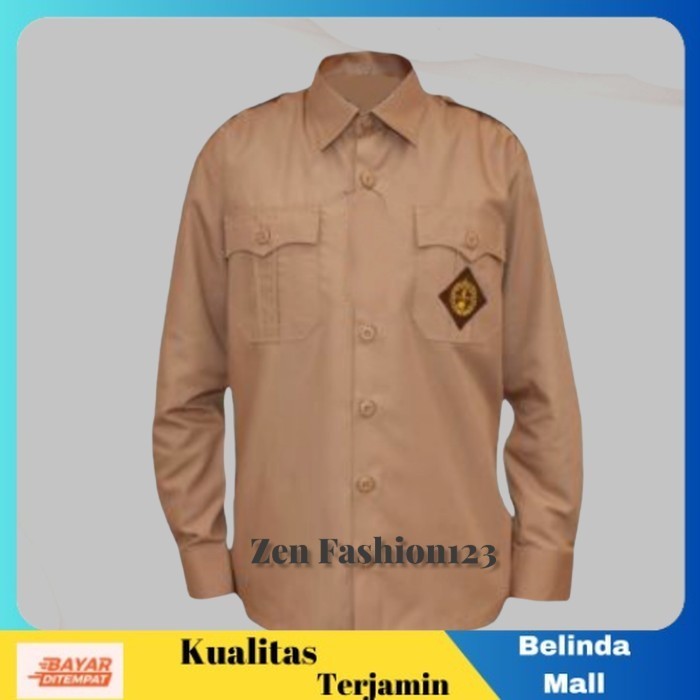 

⭐KUALITAS TERBAIK⭐ BAJU SERAGAM PRAMUKA LAKILAKI SMP LENGAN PANJANG 17 Terlaris