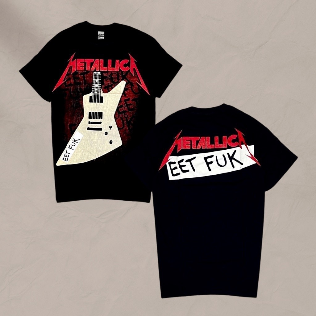 Metallica - Eet Fuk T shirt Kaos BAND Cotton Combed 24s TEBAL
