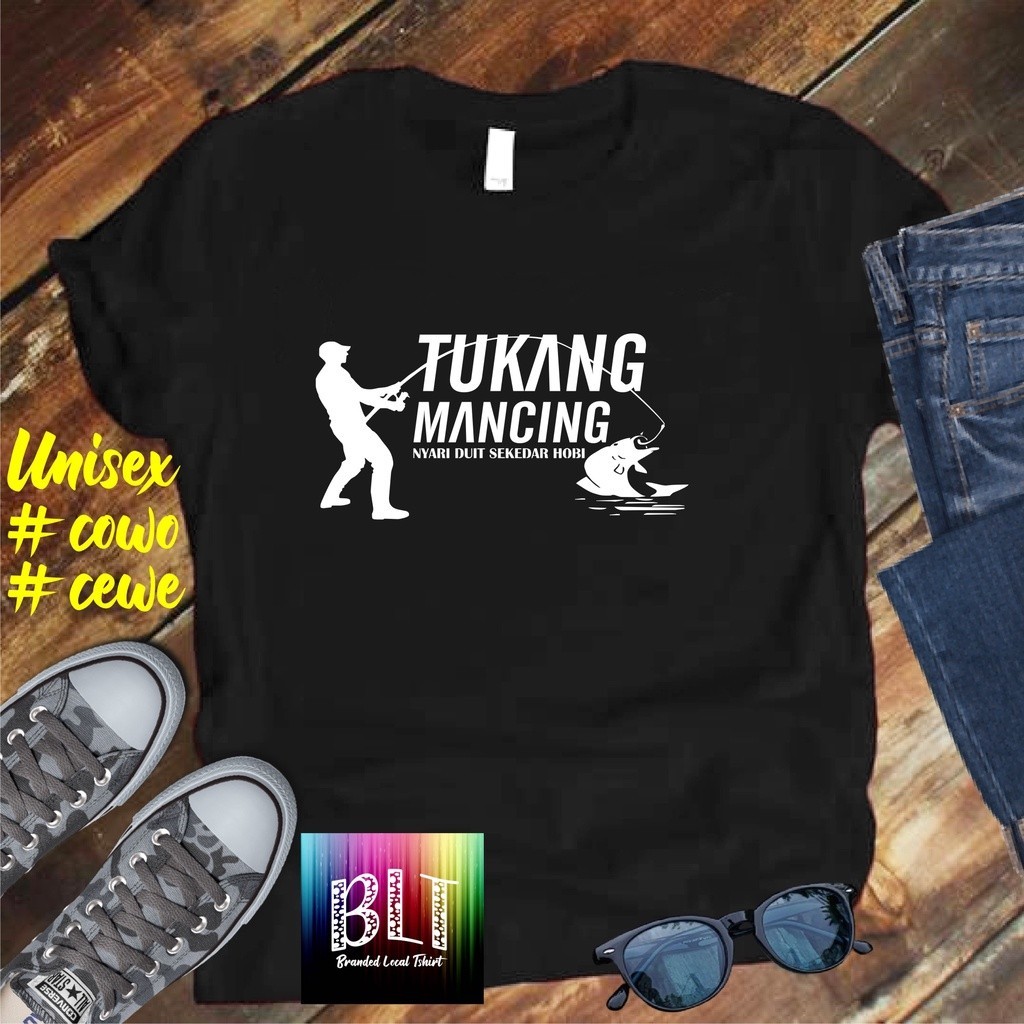 Promo Murah/Kaos Tukang Mancing Lm/KAOS EKSPRESI/KAOS HITS/KAOS BANDUNG/KAOS MURAH/KAOS DISTRO MURAH