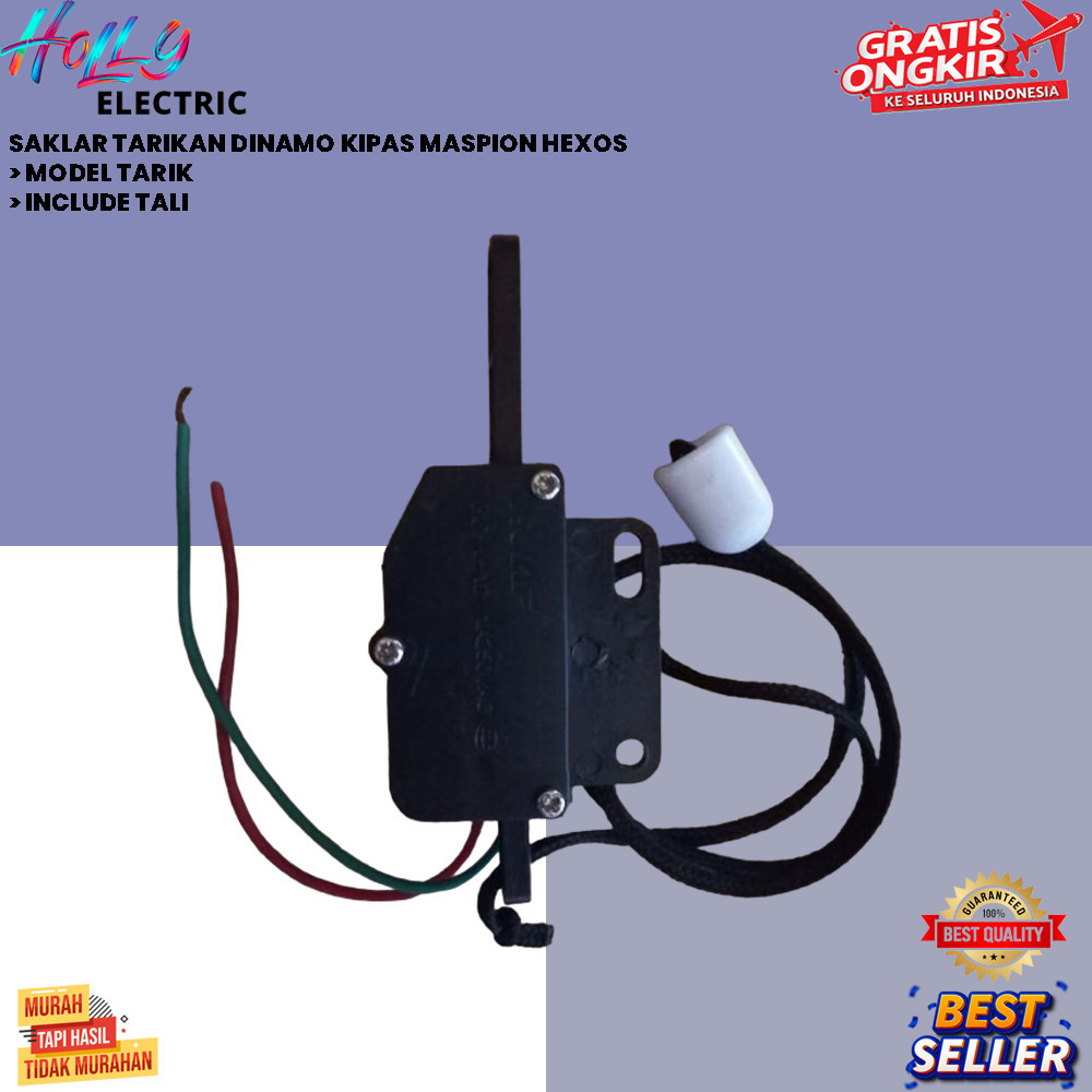 SAKLAR TARIKAN DINAMO KIPAS MASPION HEXOS {HOLLY}