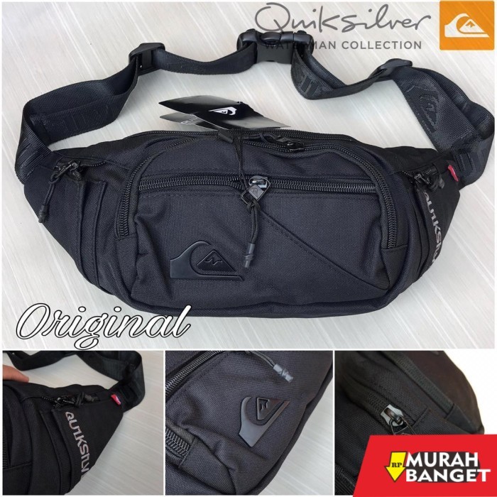 tas selempang pria kekinian Quiksilver 100% Original Waistbag Tas Pinggang/Slempang Waist bag pria -