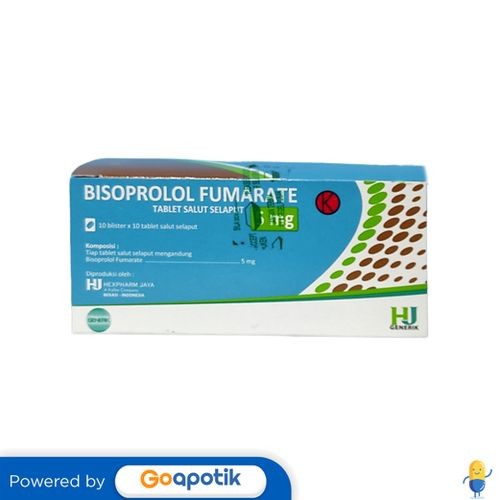 Bisoprolol Fumarate Hexpharm 5 Mg Box 100 Tablet