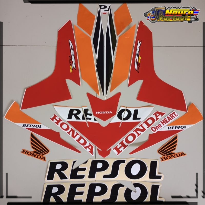 Aksesoris striping Honda cbr150 repsol 2020 2021 repsol list body standar