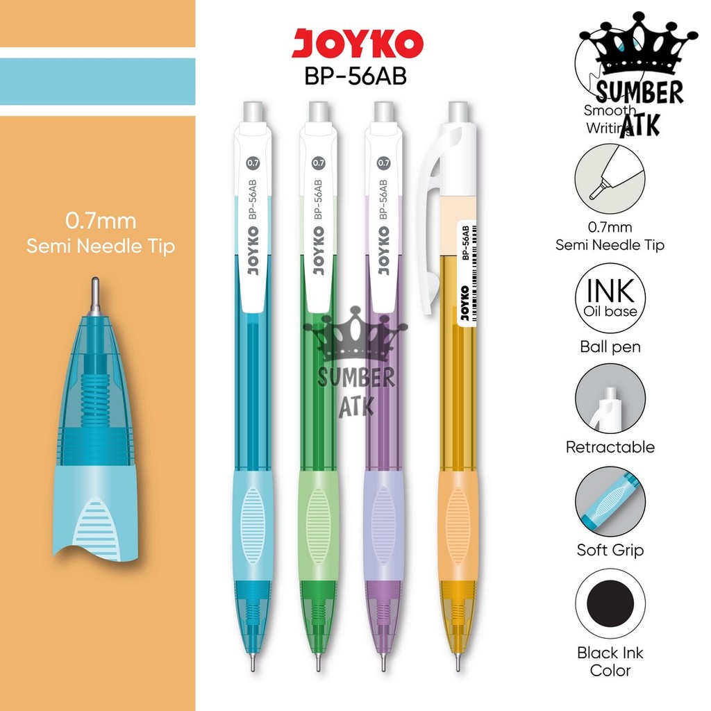 

Ball Pen Pulpen Pena Joyko BP-56AB 0.7 mm