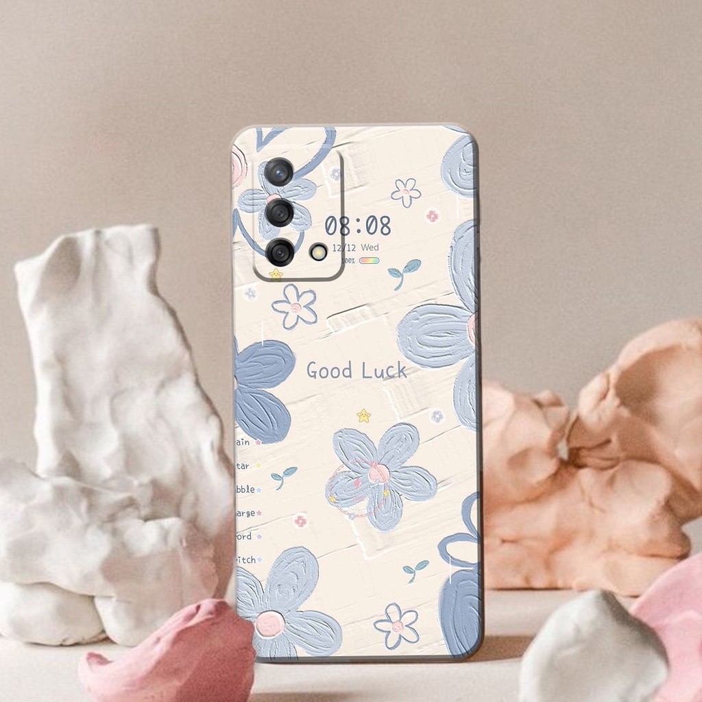 Case Hp OPPO A95/OPPO A74 4G  -  [Fashion Case Flower Cute] - PICKS STORE - Softcase Kesing Hp OPPO 