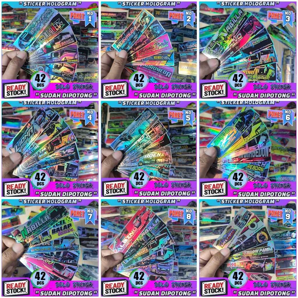 

Sticker Bus Hologram Panjang Sticker Bis Isi 42pc Sudah Dipotong Stiker Tci Mobil Basuri
