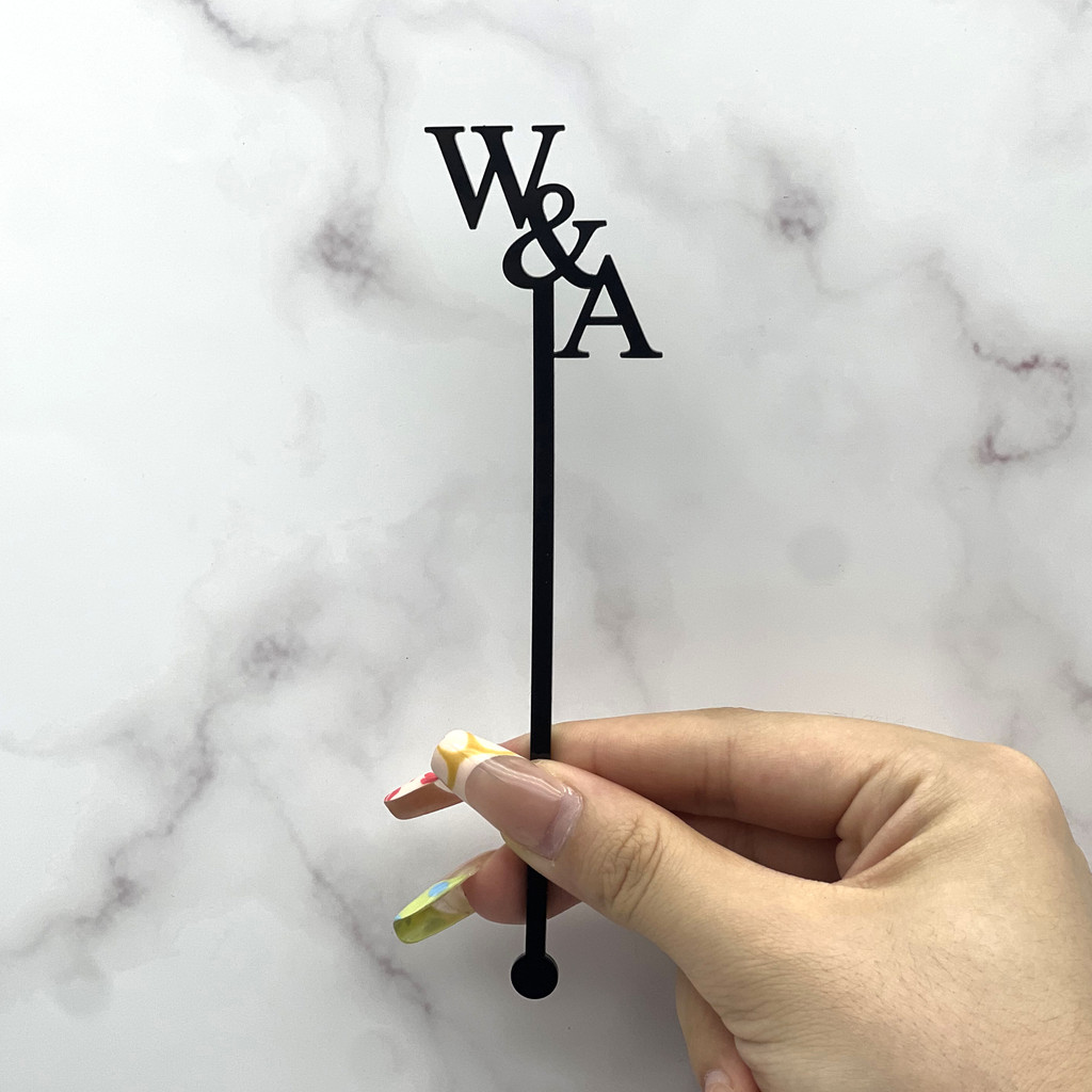 

Personalized Acrylic Party Drink Stirrers Customized Wedding Cocktail Stirrers Baptism Cocktail Swizzle Sticks Table Decor