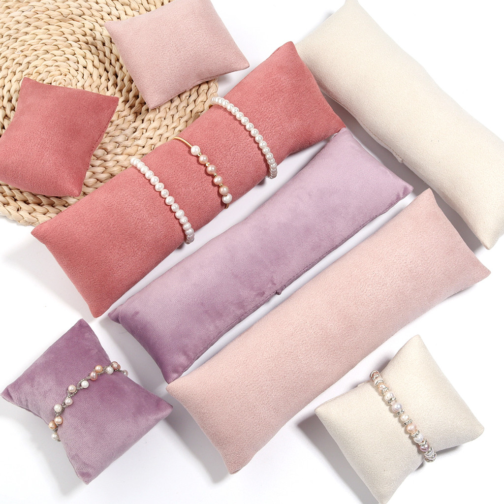 

1Set Watch Bangle Bracelet Display Pillows Of Different Sizes Gold Velvet Jewelry Display Storage Pillow In The Jewelry Box