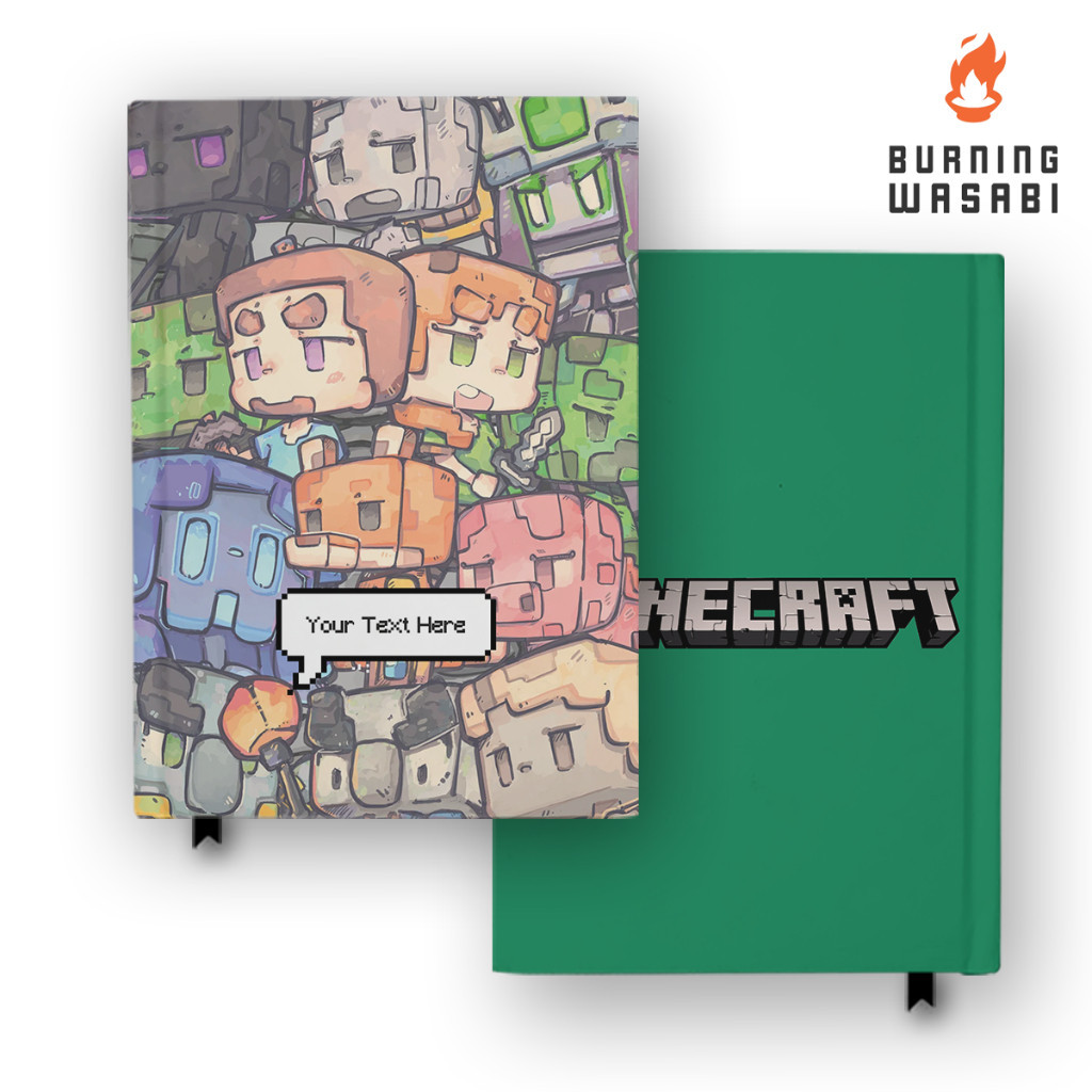 

Buku Catatan Notebook Minecraft 3 Custom Nama Agenda Jurnal Diary Hardcover A5 A6 B5