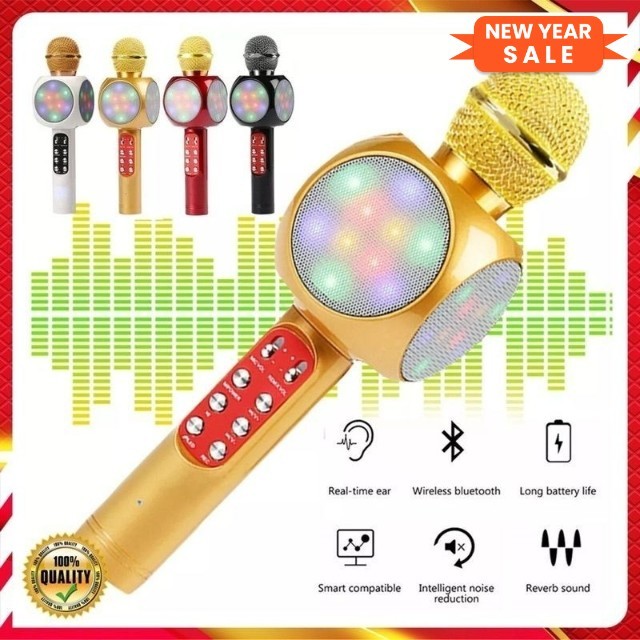 MIC KARAOKE BLUETOOTH ORIGINAL FLECO WS1816/MICROPHONE PORTABLE SPEAKER