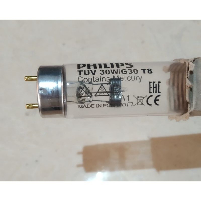 Lampu UV UVC TUV Philips 30W Depot Isi Ulang Air Minum 30W 90Cm