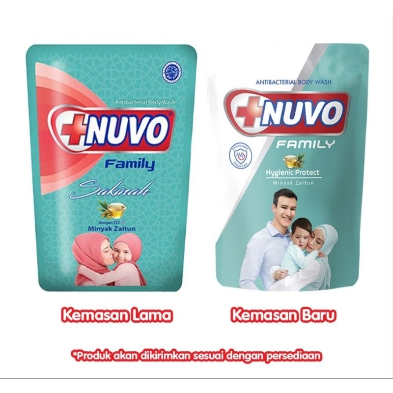 Sabun Cair Nuvo Family Sakinah White Minyak Zaitun 400ml