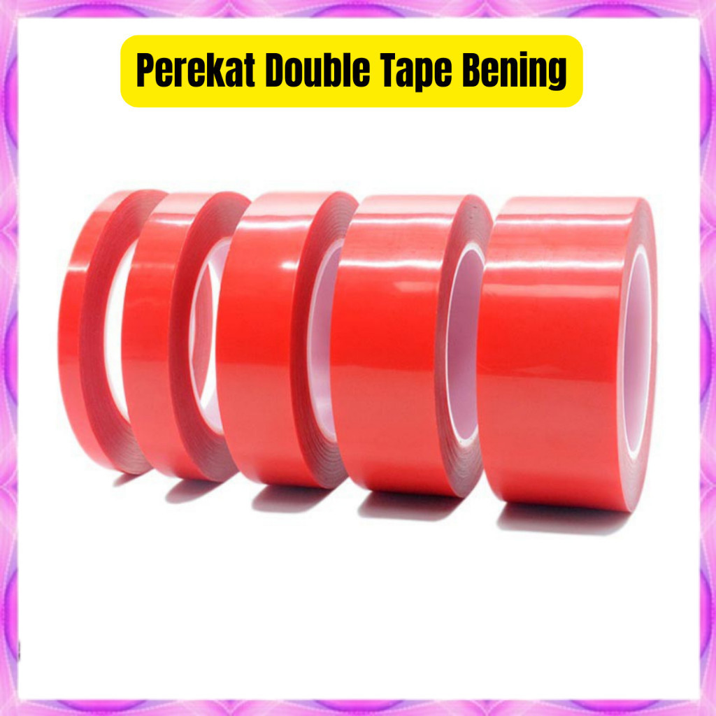 

Anissa_store-Isolasi Dobel Tip Perekat Double Tape Acrylic Adhesive Perekat Double Tape Acrylic Adhesive Transparent No Trace Sticker 3 meter x 5/10/15/20/30/40/50 mm-COD