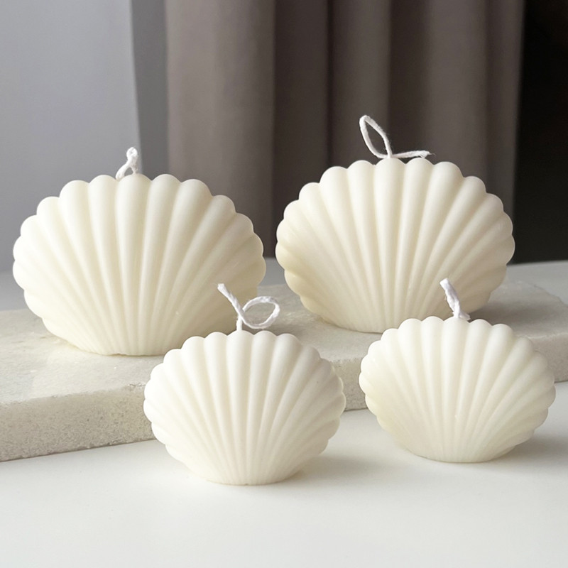 

Creative Shell Cube Silicone Candle Molds 3D Aromatherapy Plaster Soap Molds Handicrafts DIY Home Art Decorative Ornaments