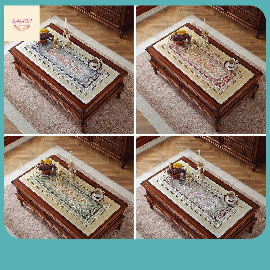 Taplak Meja Tamu Super Tebal Premium 45 x 90cm / 50 x 110cm / 60 x 120cm / Taplak Meja Ruang Tamu / 