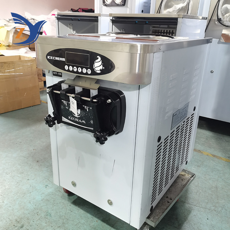 Ice Cream Making Machine ZY-618STB Stainless Steel Desktop Vertical Small Automatic Home and Commerc