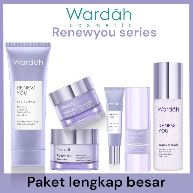Paket pencerah wajah paket penghilang flek  Wardah RENEW you
